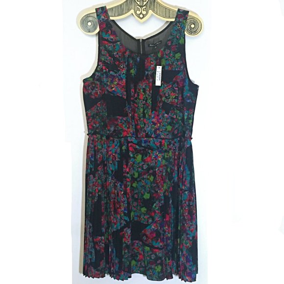 NWT Madewell / Broadway & Broom Floral SILK Dress Day to Night LG/12  HP🎉 - Picture 6 of 7